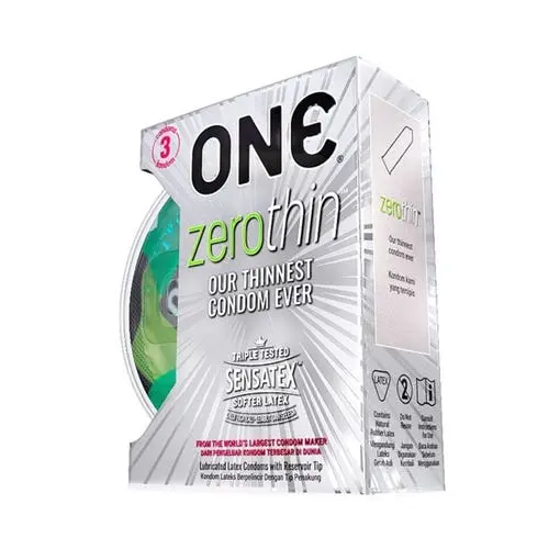 One - Zerothin 3pcs Latex Condom