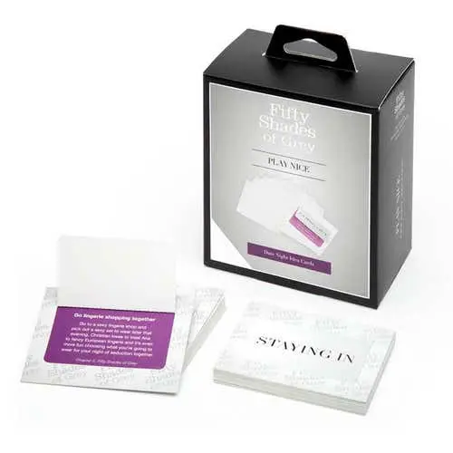 Fifty Shades Of Grey - Play Nice Date Night Idea Cards