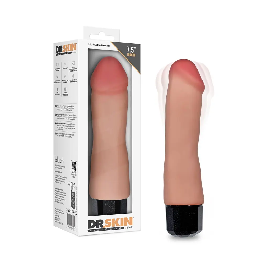 Dr. Skin - Dr. Avery 7.5-inch Vibrating Silicone Dildo