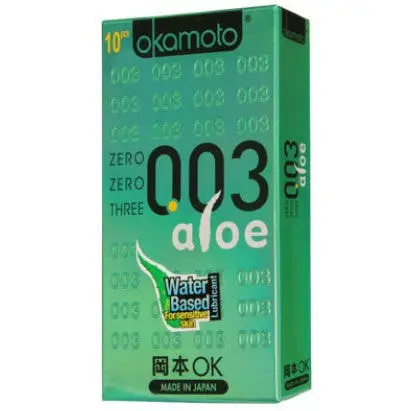 Okamoto - 003 Aloe Condom 10Pcs