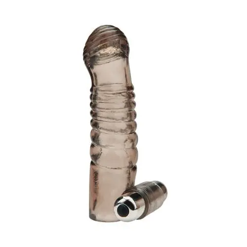 Blue Line - C&B 5.25 inches Vibrating Penis Sleeve Smoke