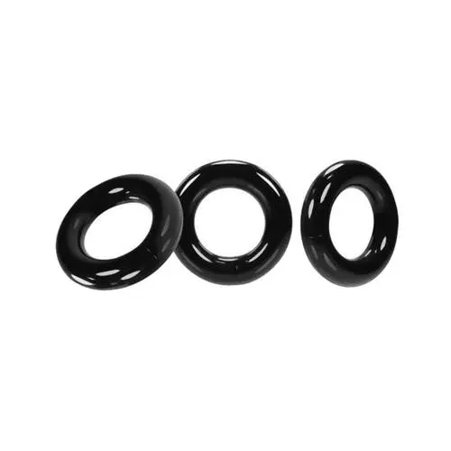 Oxballs - Willy Rings Cock Ring Set of 3 Black