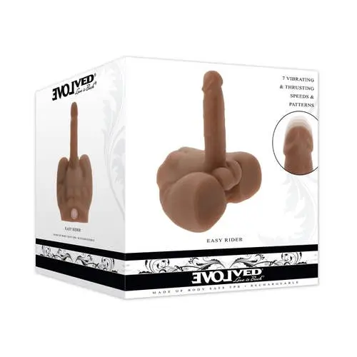 Evolved - Easy Rider Torso-Shaped Thrusting Dildo Dark