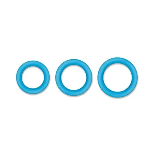 Firefly - Halo Large Glow in the Dark SIlicone Cock Ring Blue