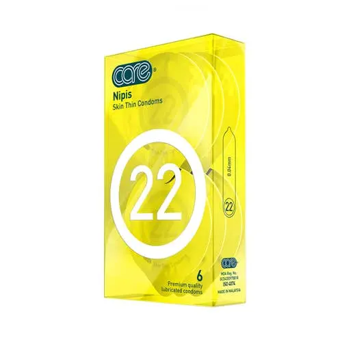 Care - 22 Nipis Ultra Thin Condoms 0.04mm 6s