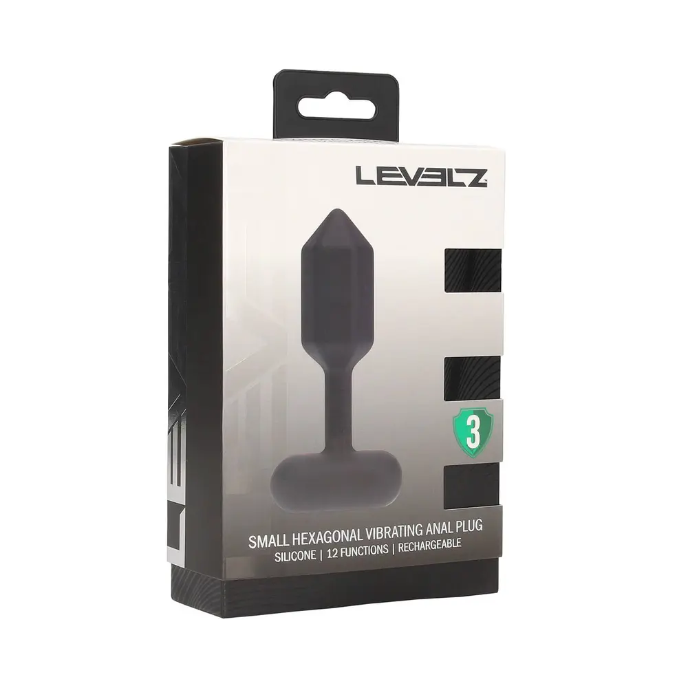 Levelz - Hexagonal Vibrating Silicone Small Anal Plug