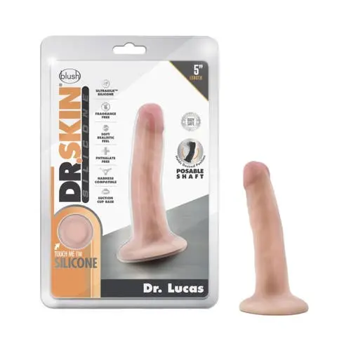 Dr. Skin - Silicone Dr. Lucas 5.5-inch Realistic Cock with Suction Cup Dildo Vanilla