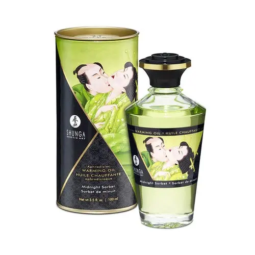 Shunga - Aphrodisiac Warming Oil Midnight Sorbet 3.5oz