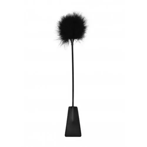 Ouch - Crop With Feather - Black