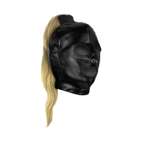 Ouch Xtreme - Adjustable Mask with Blonde Ponytail Wig