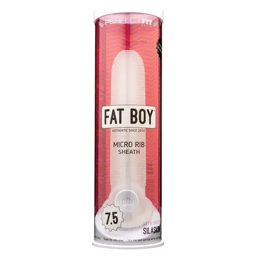Perfect Fit - Fat Boy Micro Ribbed 7.5-inch Soft Penis Sheath