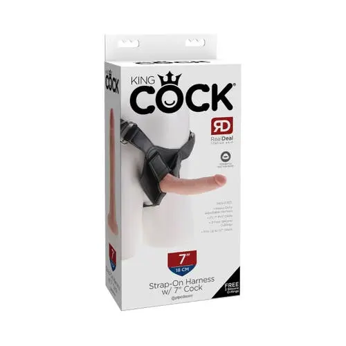 King Cock - Strap On Harness with 7-inch Realistic Dildo
