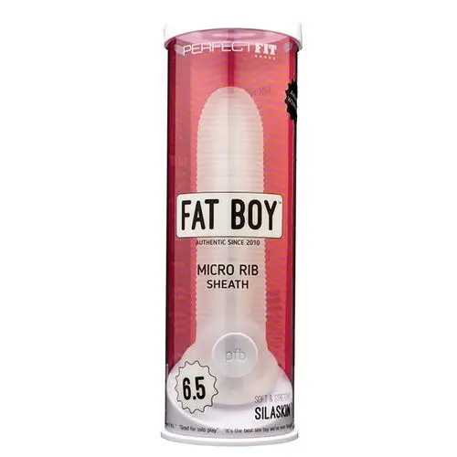 Perfect Fit - Fat Boy Micro Ribbed 6.5-inch Soft Penis Sheath