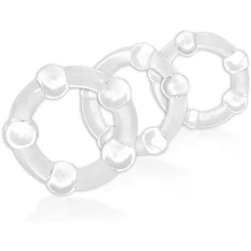 Stay Hard - Beaded Cock Rings 3 Piece Pack