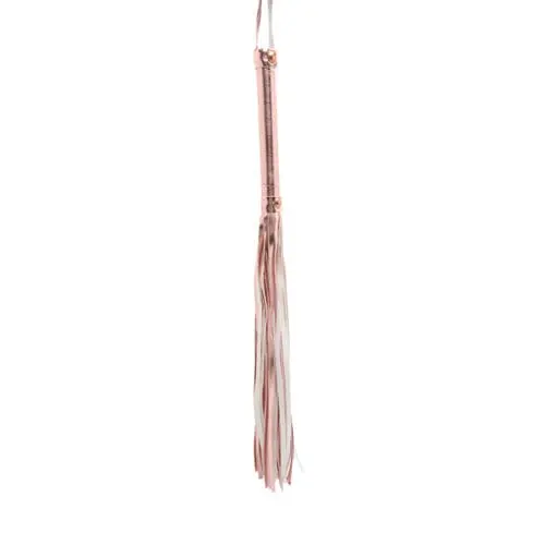 SM Club - PU Leather Bondage Whip Rose Gold