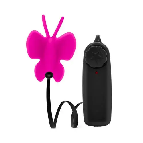 Luxe - Butterfly Teaser Silicone Bullet Pussy Vibrator Fuchsia