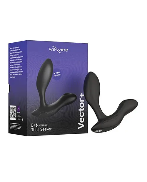 We-Vibe - Vector+ Remote and App-Controlled Prostate Massager Charcoal Black