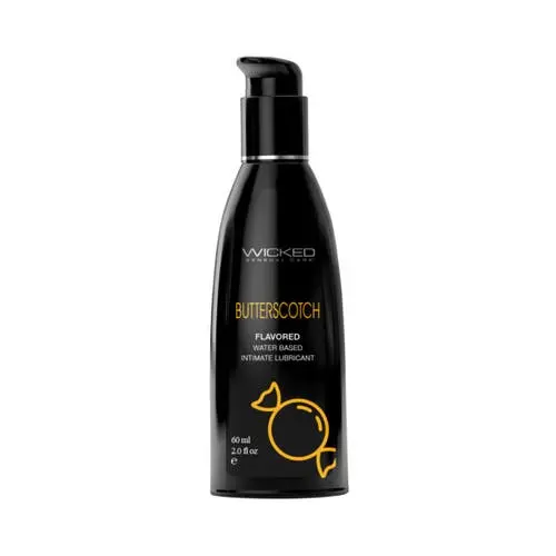 Wicked Sensual Care - Aqua Flavoured Water Based Lubricant Butterscotch 2 oz