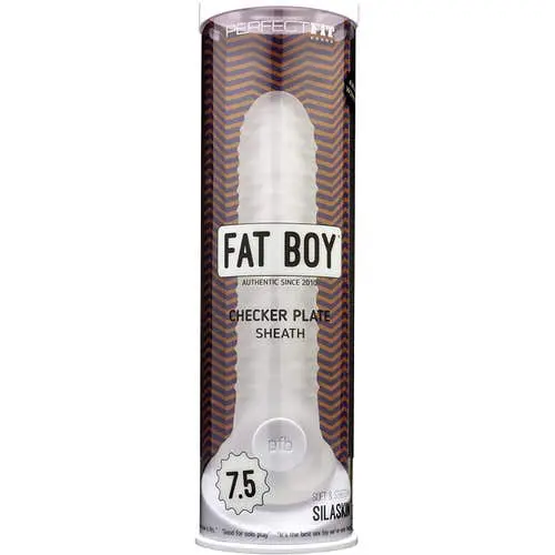 Perfect Fit - Fat Boy 7.5-inch Checker Plate Extender Penis Sheath
