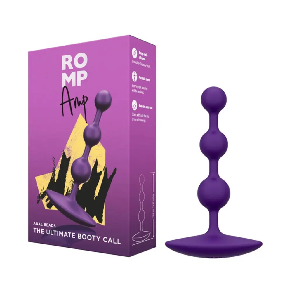 ROMP - Amp Silicone Anal Beads Purple