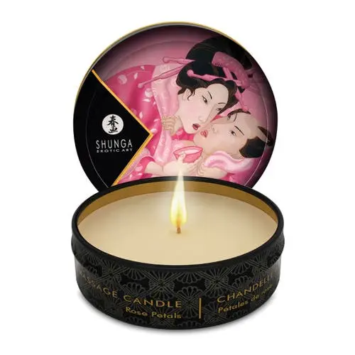 Shunga - Aphrodisia Mini Massage Candle Rose Petals 1oz