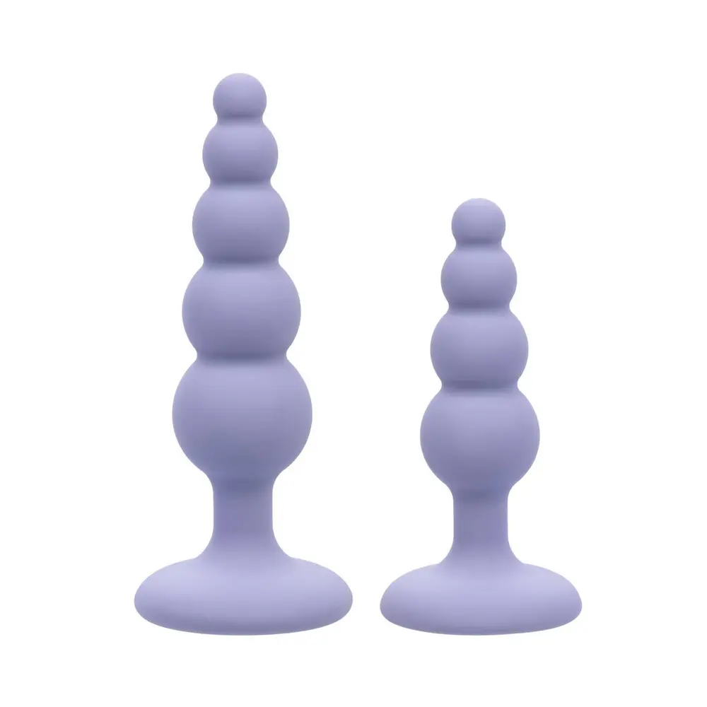 Calexotics - First Time Crystal Beaded Duo Silicone Anal Plug