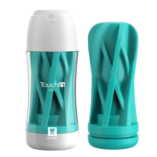 Galaku - Touch In Vibrating Male Masturbator Volcano Green