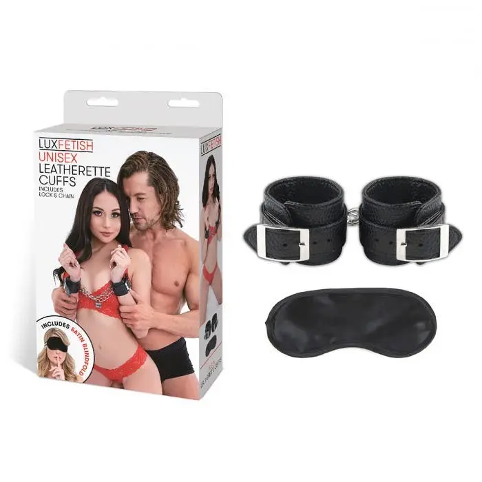 Lux Fetish - Unisex Leatherette Cuffs