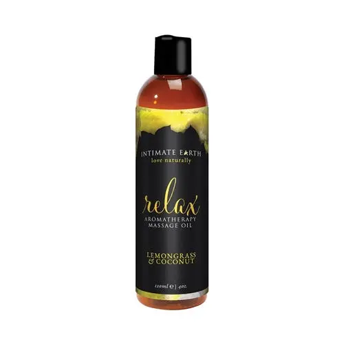 Intimate Earth - Relaxing Aromatherapy Massage Oil Coconut & Lemongrass 120 ml
