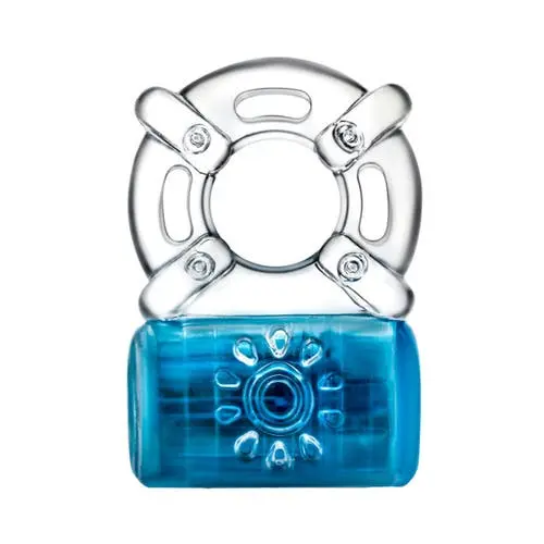Play With Me - Pleaser Penis Ring Rechargeable Vibrator Blue