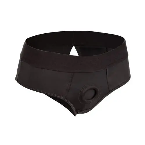 Boundless - Backless Harness Brief with O-ring Black S/M
