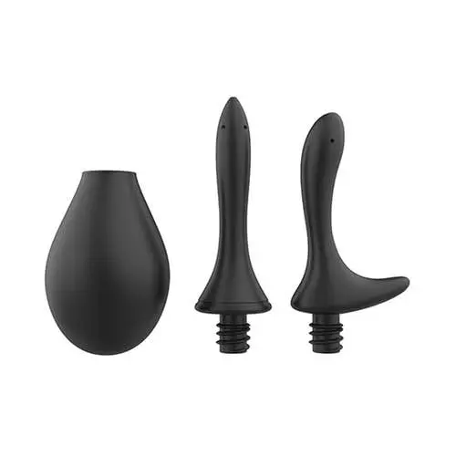 Nexus - Anal Douche Set With Silicone Bulb and Silicone Tips/Nozzles