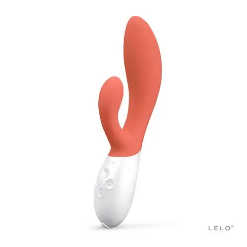 Lelo - Ina 3 Rechargeable Rabbit Vibrator Coral Red