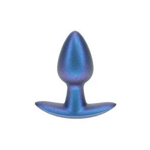 Ouch - Smooth 6.5 cm Small Silicone Anal Plug Metallic Blue