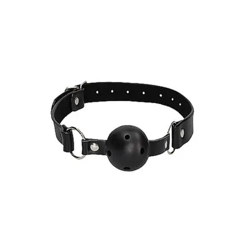 Ouch - Breathable Ball Gag With Bonded Leather Straps