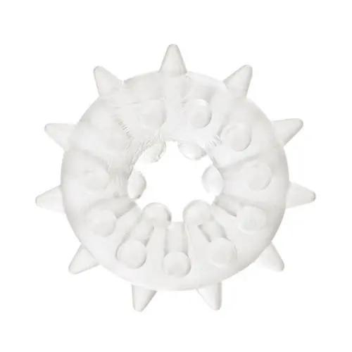Calexotics - Sexagon Enhancer 2 Stretchable Textured Cock Ring Clear