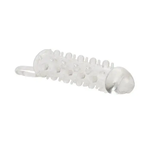 Calexotics - Stud Extender Penis Sleeve with Support Ring Clear