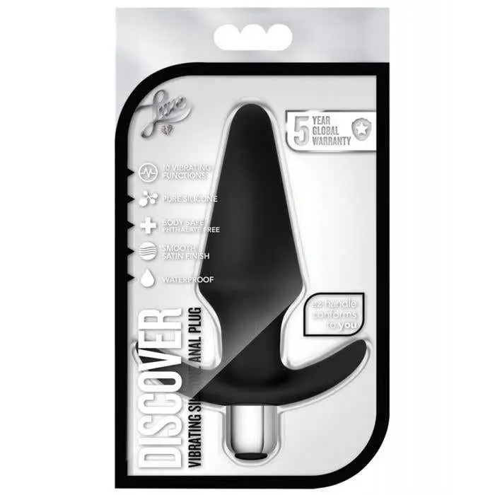 Luxe - Discover Vibrating Anal Plug (Black)