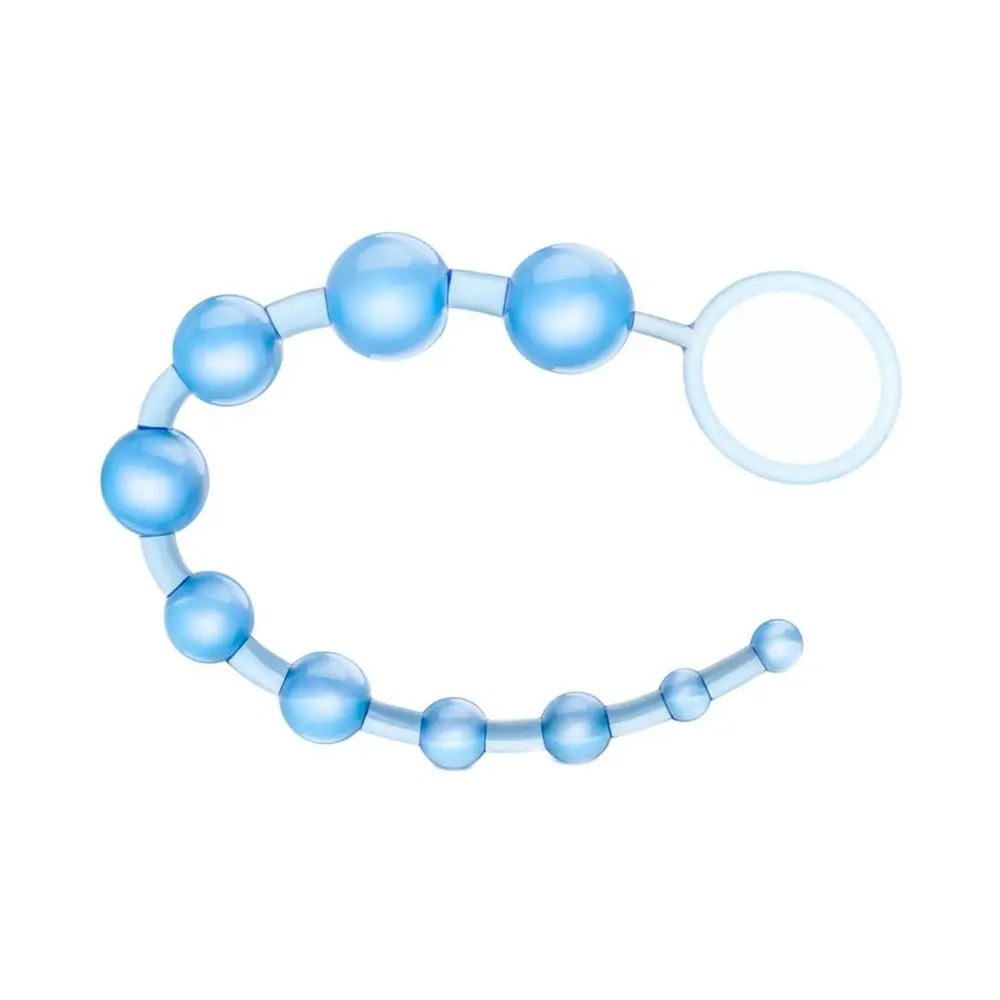B Yours - Basic Beginner Friendly Anal Beads Blue
