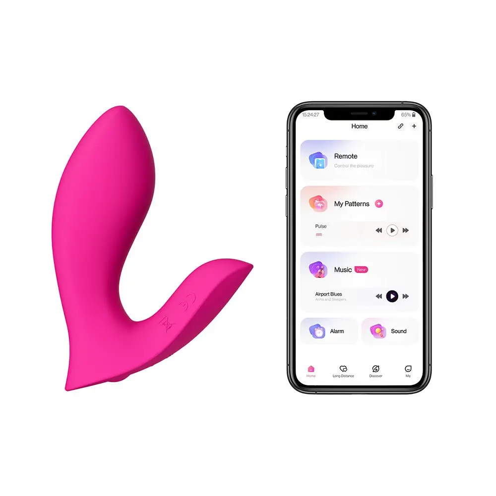 Lovense - Flexer App-Controlled Dual Stimulation Panty Vibrator