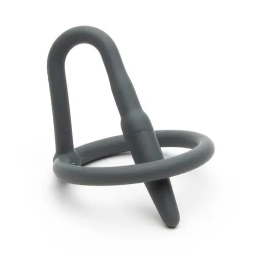 Sport Fucker - Silicone Cock Plug Metal Grey