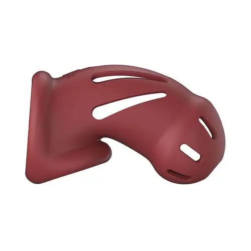 ManCage - Model 28 Ultra Soft Silicone Chastity Cock Cage Red