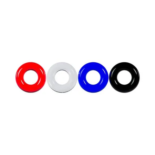 Levelz- 4-pc Cock Ring Set Multicolor