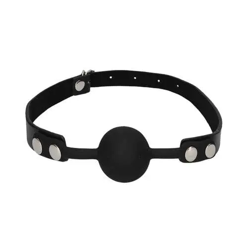 Ouch Black and White - Silicone Ball Gag Black