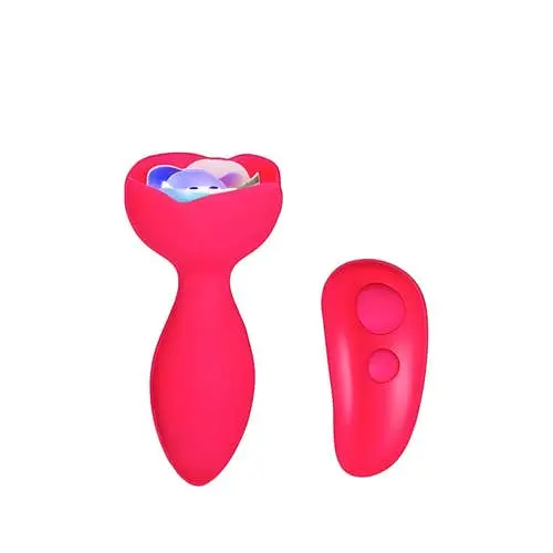 M'Lady - Light Up Rotating Anal Plug with Remote Pink