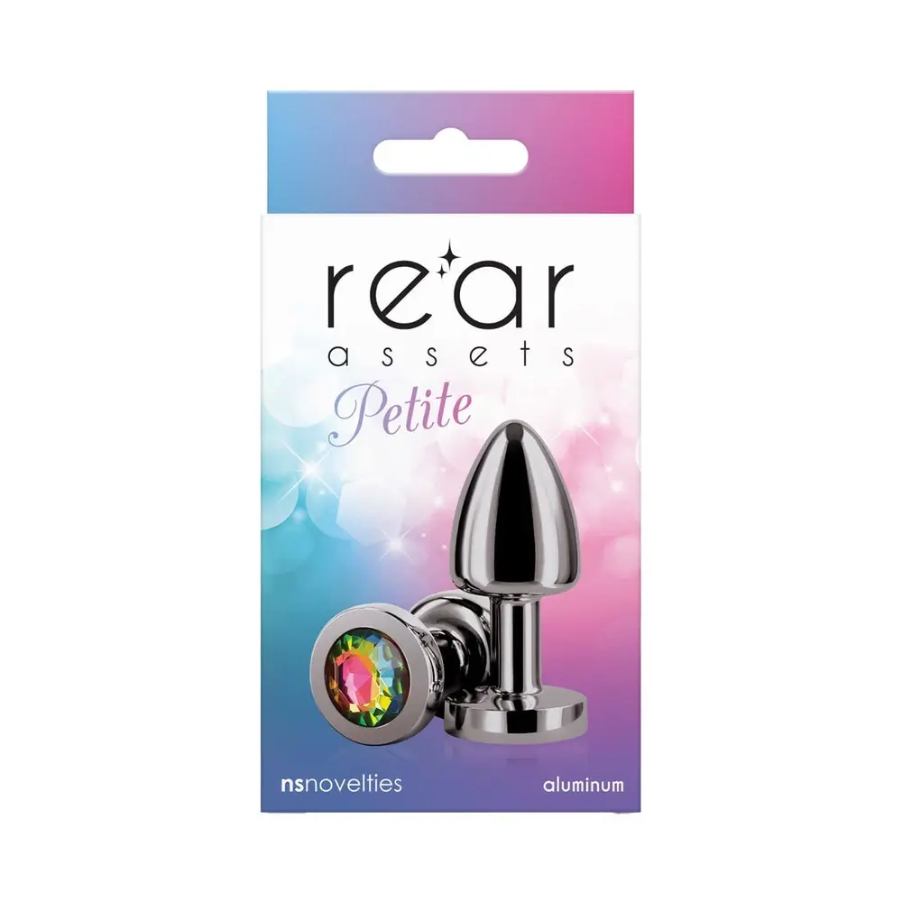 NS Novelties - Rear Assets Gunmetal Petite Anal Plug Rainbow