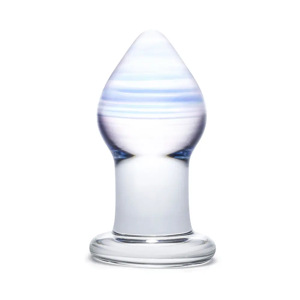 Glas - Amethyst Rain 3.25 " Glass Butt Plug