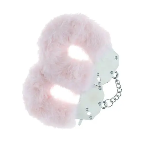 Ouch - Heavy-Duty Fluffy Handcuffs Restraint Play Powder Pink