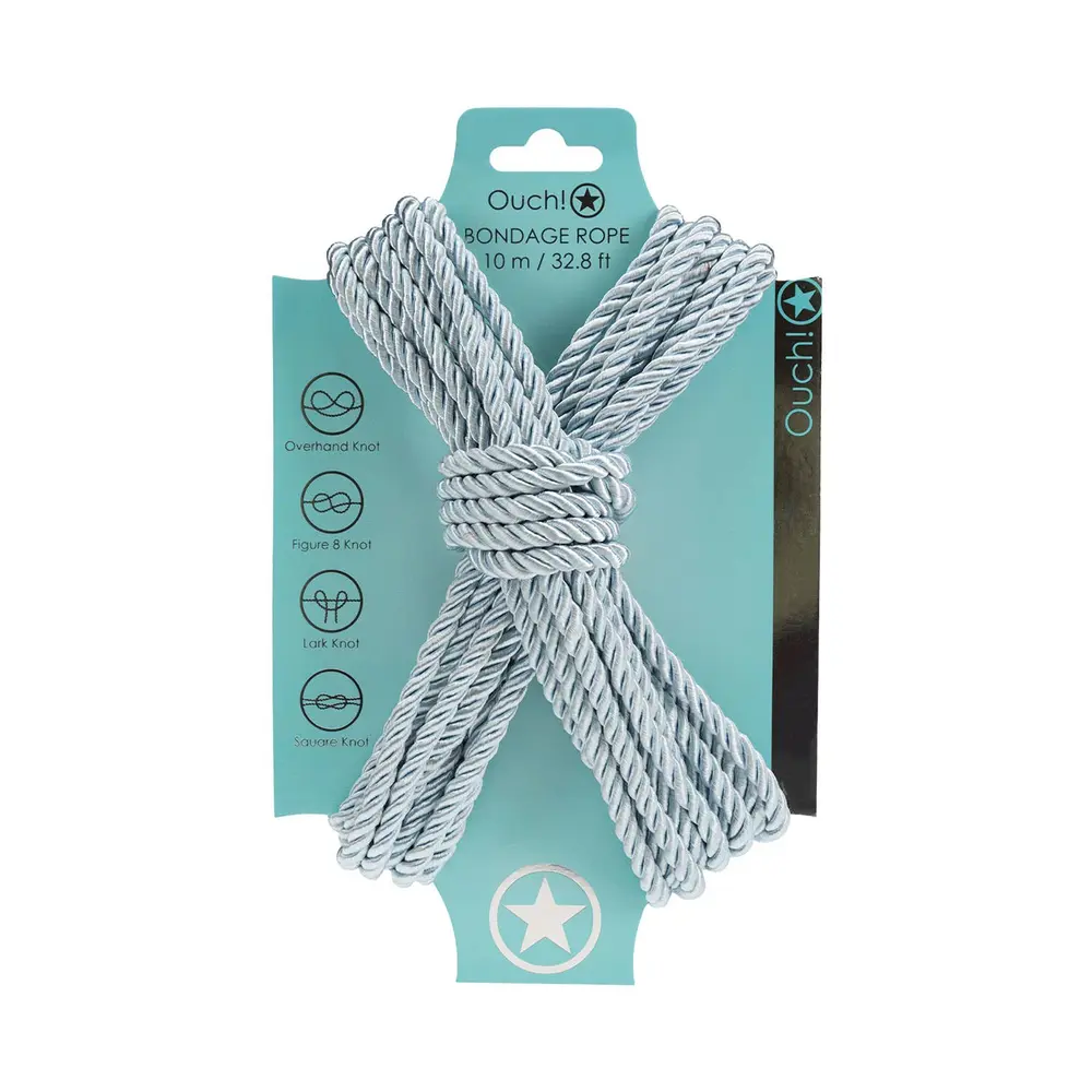 Ouch - Polyester Bondage Rope 10m Powder Blue