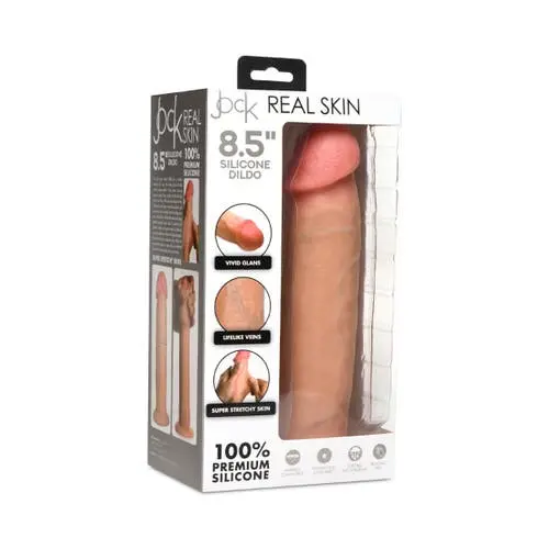 Curve Toys - Jock 8.7-inch Real Skin Silicone Dildo with Suction Cup
